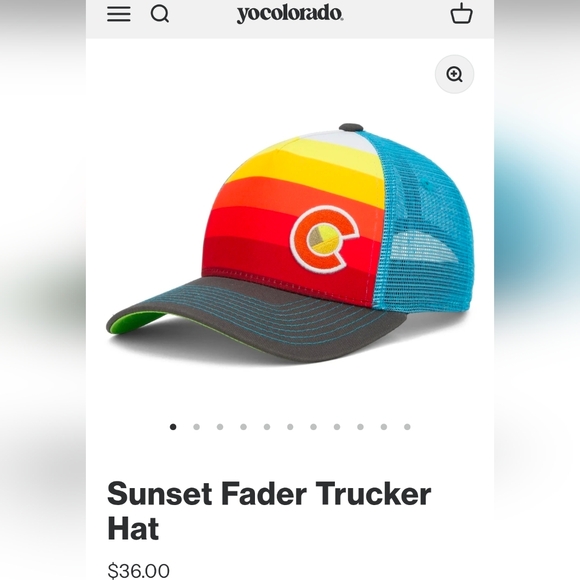 NWT YoColorado "Sunset Fader" Trucker Hat - Picture 10 of 12